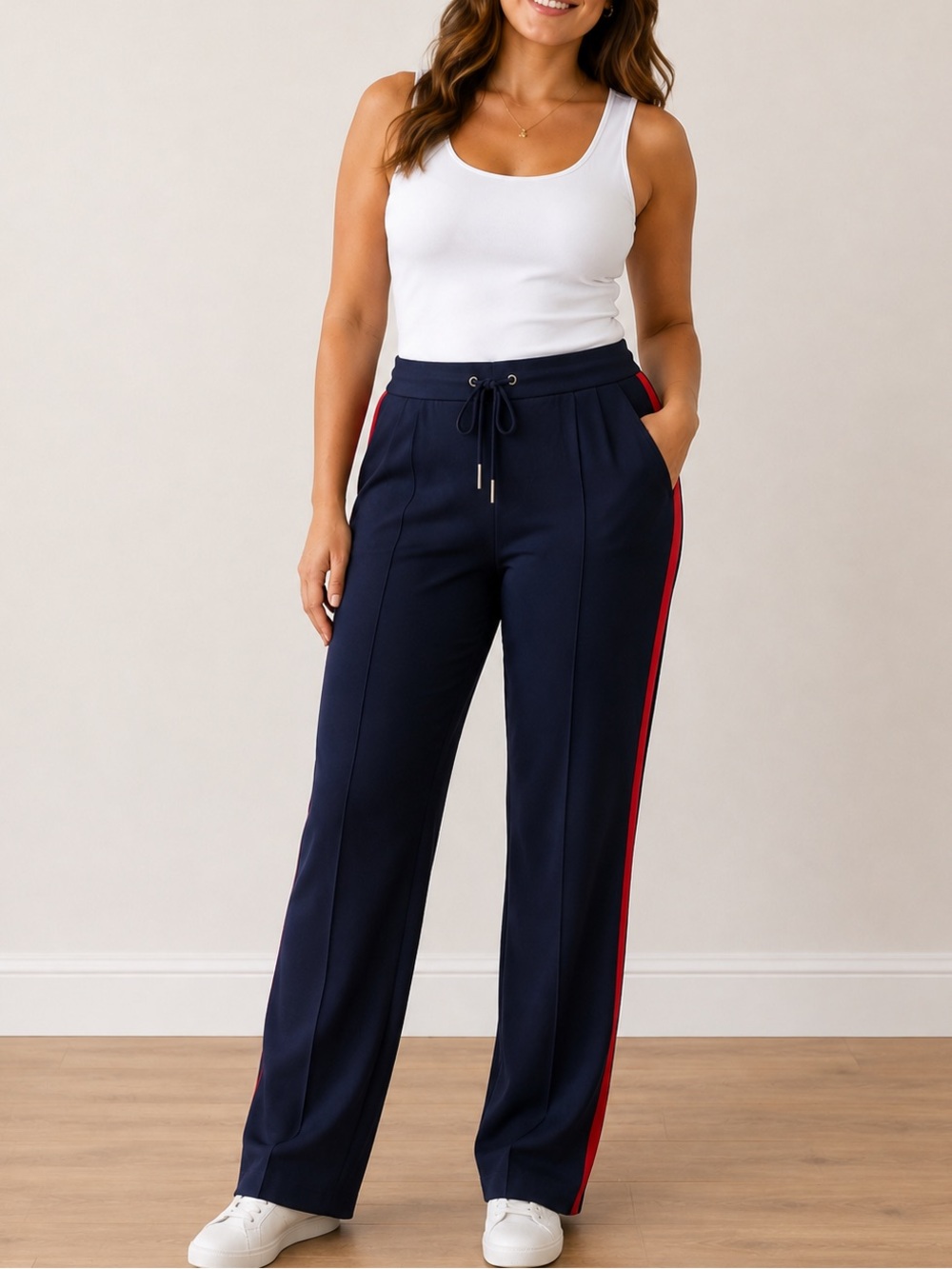 American Tall Tuxedo Stripe Pull On Pants 16 Tall